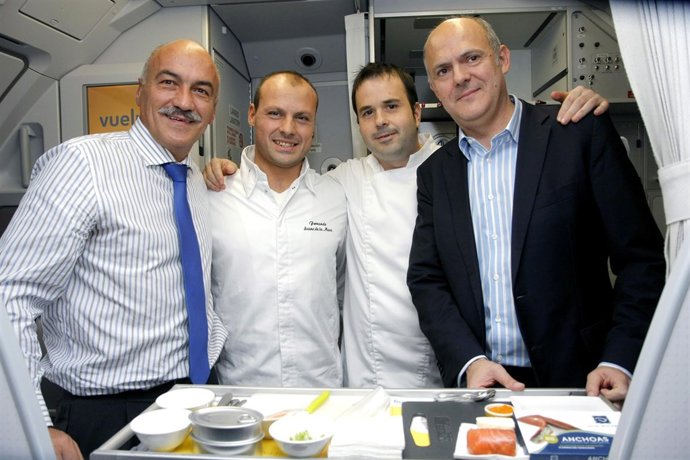 SHOWCOOKING EN  EL VUELO BARCELONA-SANTANDER DE VUELING