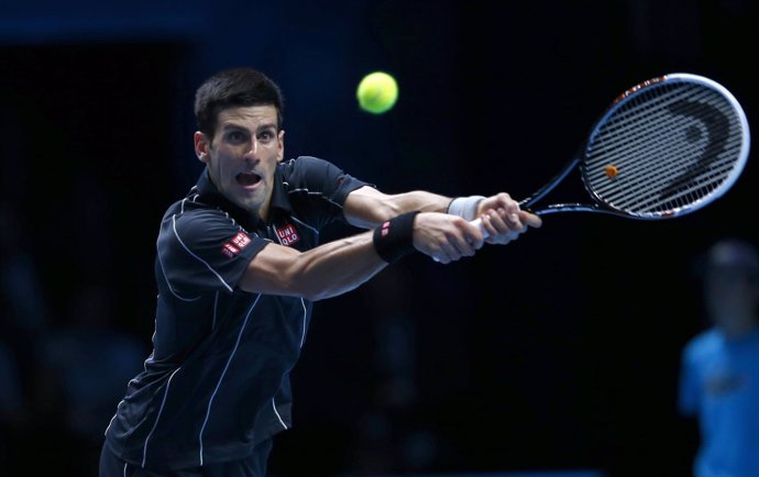 Novak Djokovic en el torneo de maestros