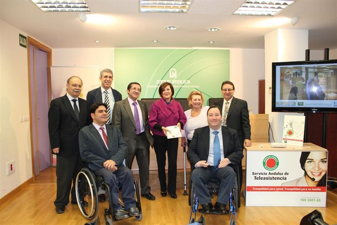 Sánchez Rubio preside en Sevilla la firma de un convenio para Teleasistencia