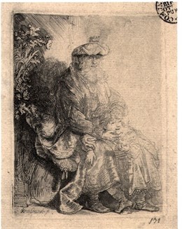 Grabado de Rembrandt