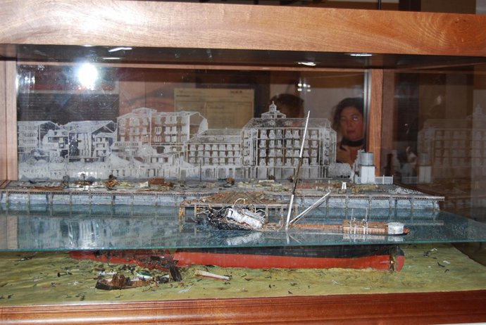 Una de las maquetas de la exposición