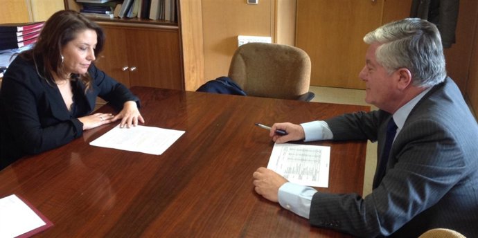 Crespo y Benítez durante la reunión