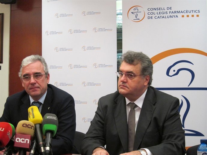 J.Dalmases (Consejo de Colegios Farmacéuticos de Catalunya) y A.Torres (Fefac)