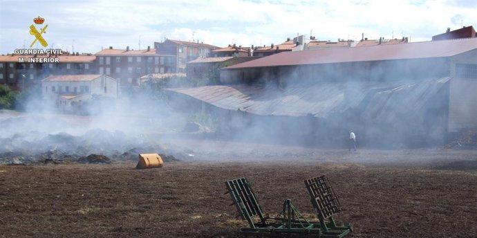 Imagen de uno de los incendios