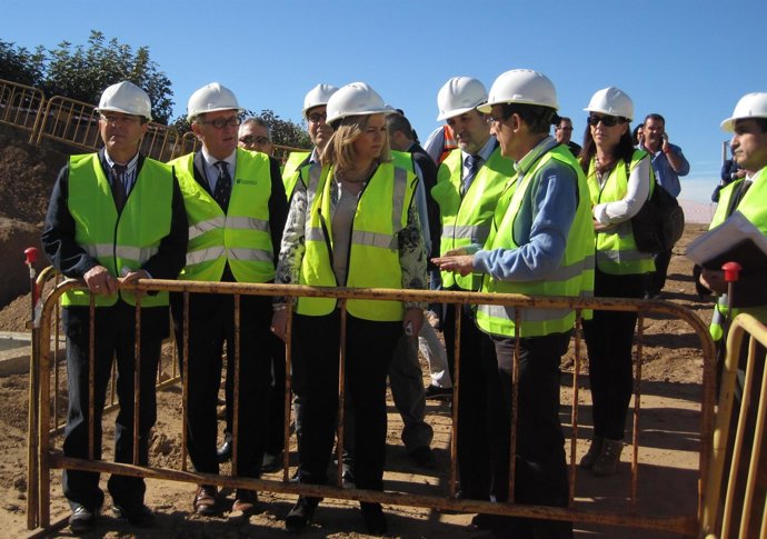 La consejera de Medio Ambiente visita unas obras 