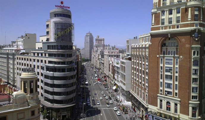 La Gran Vía madrileña desde Callao