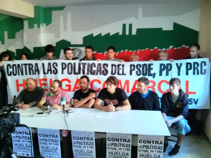 Presentación de la manifestacion convocada por el Bloque Crítico