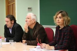 Francisco Acosta, Julio Carabaña y Mariola Urrea.