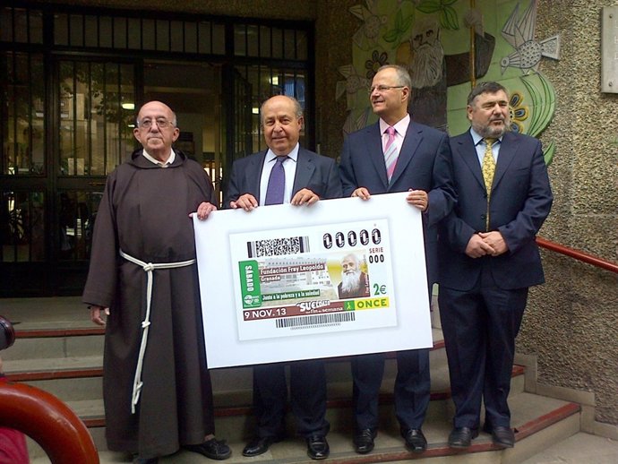 Presentan el cupón de la ONCE dedicado a la fundación Fray Leopoldo