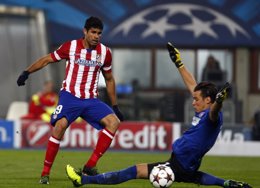 Diego Costa marca ante el Austria de Viena 