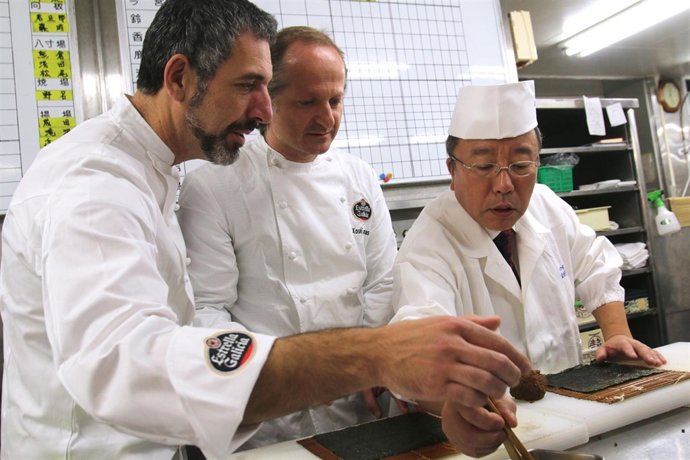 Solla y Cannas con Tamura 