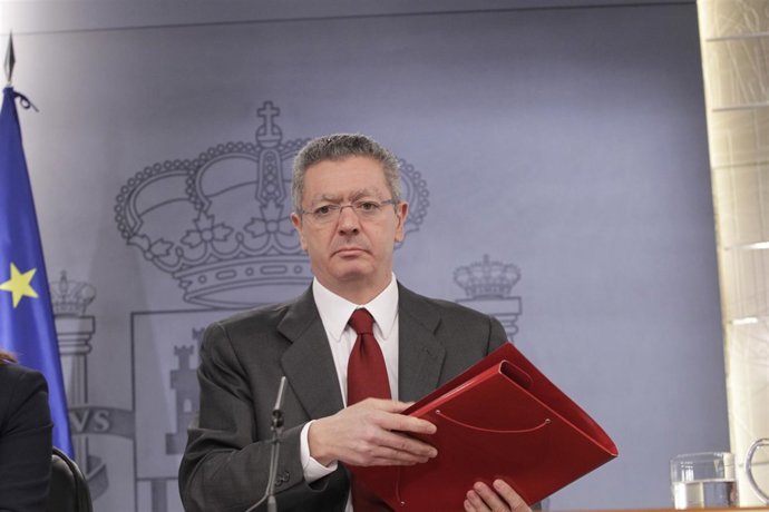 Gallardón en el Consejo de ministros 