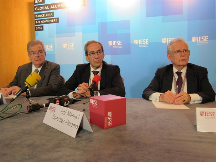 José Manuel González-Páramo, Antonio Argandoña y Alfredo Pastor, Iese