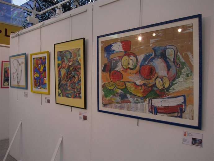 Imagen de algunas obras de la exposición