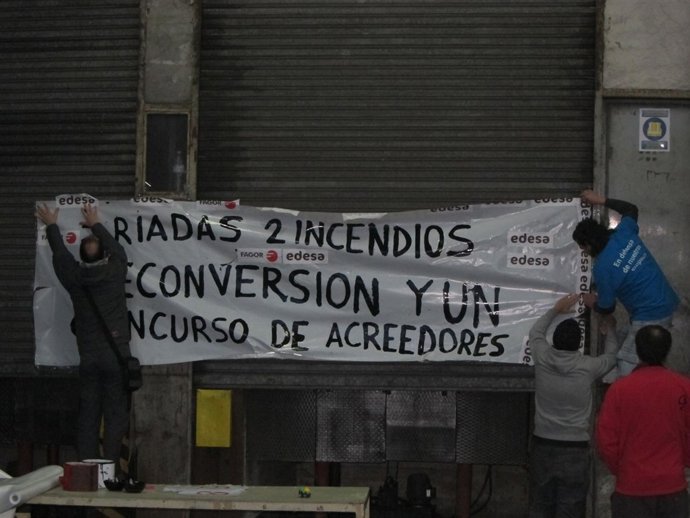 Trabajadores de Edesa encerrados