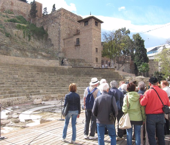 Turistas en el centro de Málaga capital