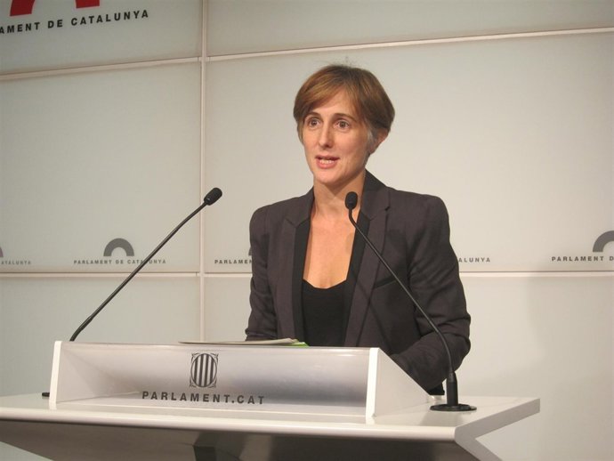 La portavoz de ICV-EUiA en el Parlament, Dolors Camats.
