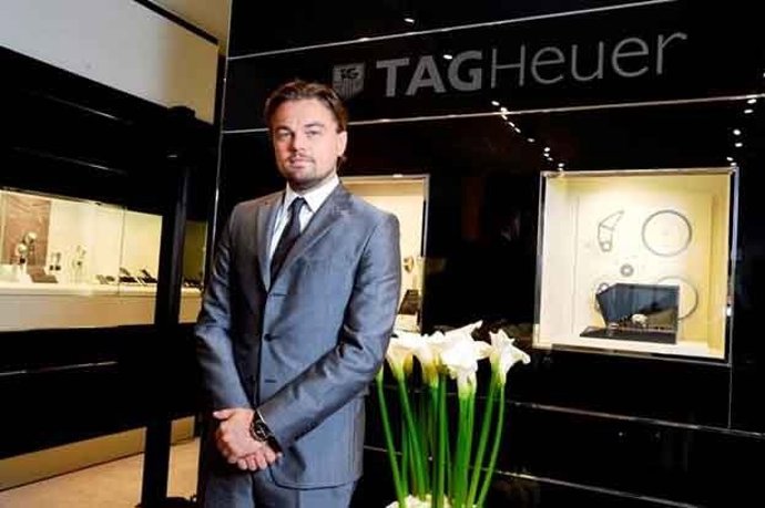 Leonardo  DiCaprio inaguración tienda Tag Heuer, París