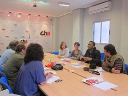 Reunión de representantes de CHA con Erivan Hilario do Santos.