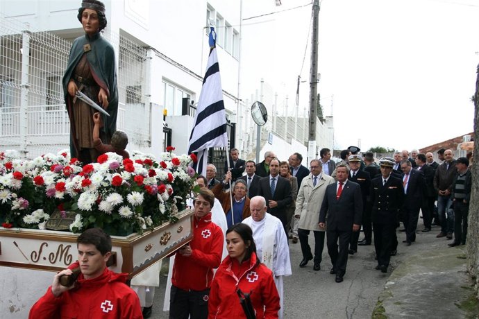Procesión de la festividad de San Martín en Laredo