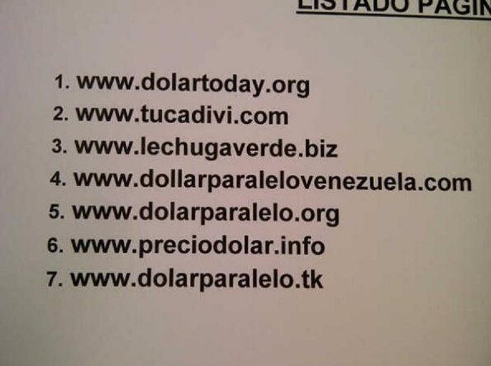 Lista de webs que salen de internet en Venezuela