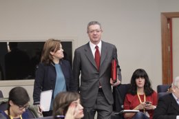 Alberto Ruiz Gallardón y Soraya Sáenz de Santamaría 