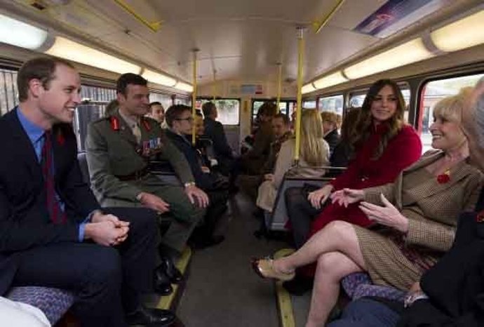 Duques de Cambridge en Bus por Londres