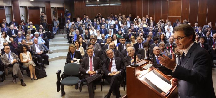 Conferencia de Artur Mas en Israel