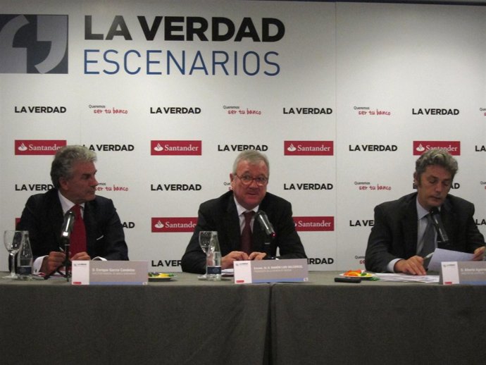 El presidente de la Comunidad, Ramón Luis Valcárcel, durante su intervención