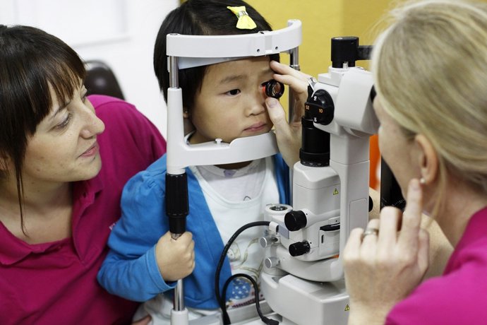 Revisión ocular. Oculista.