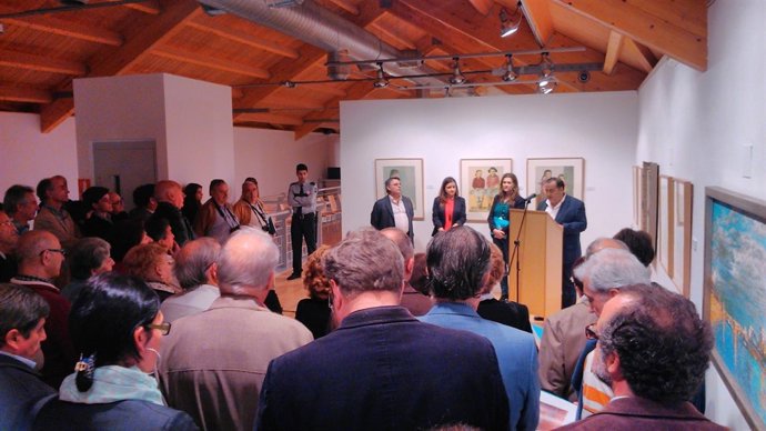 Presentación de la exposición 'Pérez Aguilera, Óleo sobre vida'.