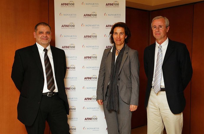 M.A.Seguí (Parc Taulí), P.Aliseda (Novartis) e I.Tusquets (Hosp.Mar)