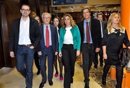 Susana Díaz en la reunión del Grupo de Socialistas y Demócratas en el PE