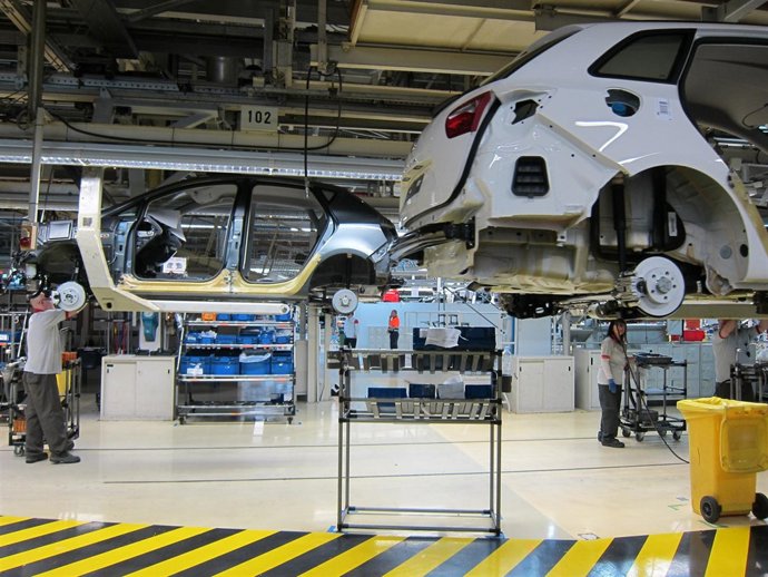 Fábrica de Seat en Martorell, línea de producción