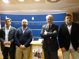 Lorente, Ortiz, Larqué y Sanz en la presentación de 'Expo Cariñena'