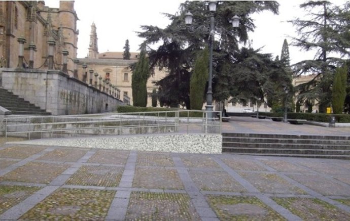 Reproducción de la rampa prevista en la Plaza de Anaya.