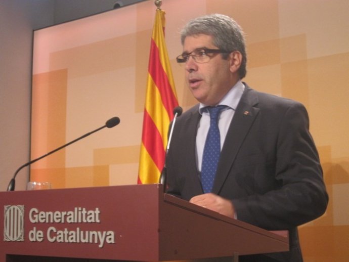 El conseller Francesc Homs, tras el Consell Executiu