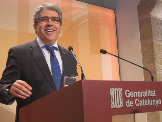 El conseller Francesc Homs, tras el Consell Executiu