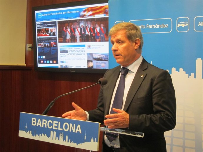 El líder del PP en el Ayto de Barcelona, Alberto Fernández Díaz