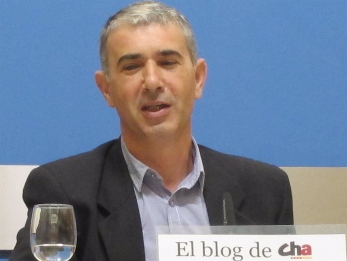 El portavoz de CHA, Juan Martín