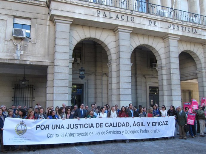 Concentración de procuradores andaluces