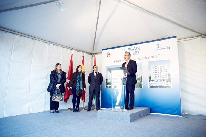 Acto con el alcalde de Coslada         