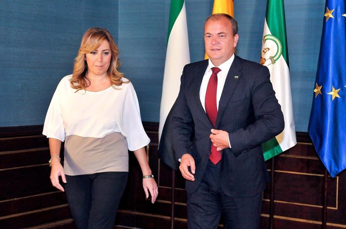 Susana Díaz y José Antonio Monago