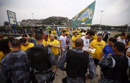 Protestas en Maracaná, Brasil