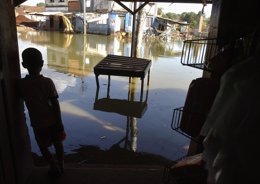Inundaciones río Paraná en Paraguay