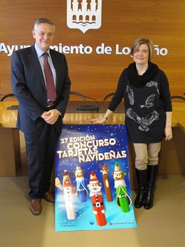 Corres y Marín, con el cartel del concurso