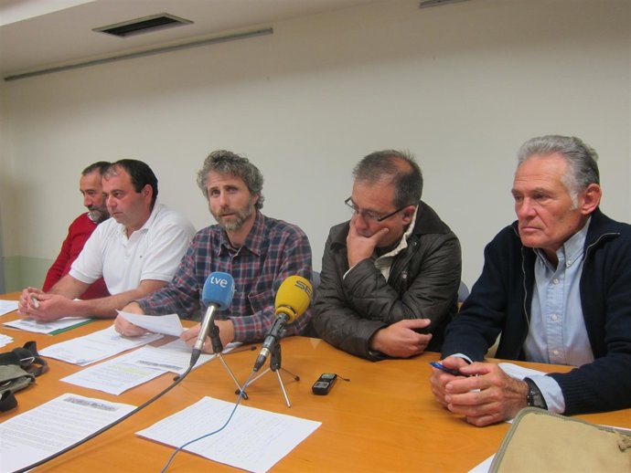 Rueda de prensa de los ganaderos en extensivo.