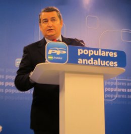 El secretario de Administraciones Territoriales del PP, Antonio Sanz