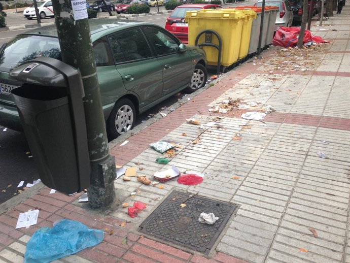 Huelga de basuras en Madrid