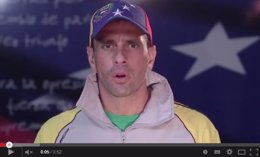 Capriles en un vídeo electoral en Youtube